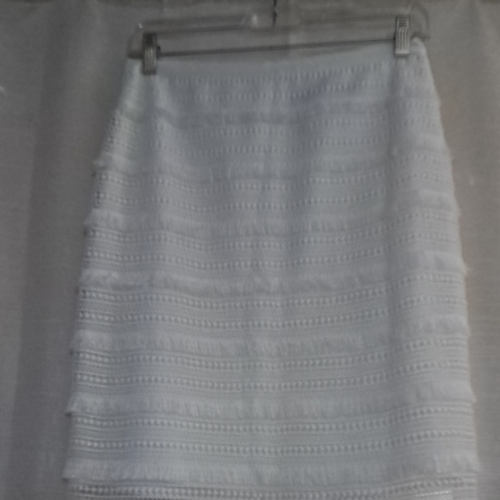 White House Black Market Smocked Pencil Skirt Knee-Length